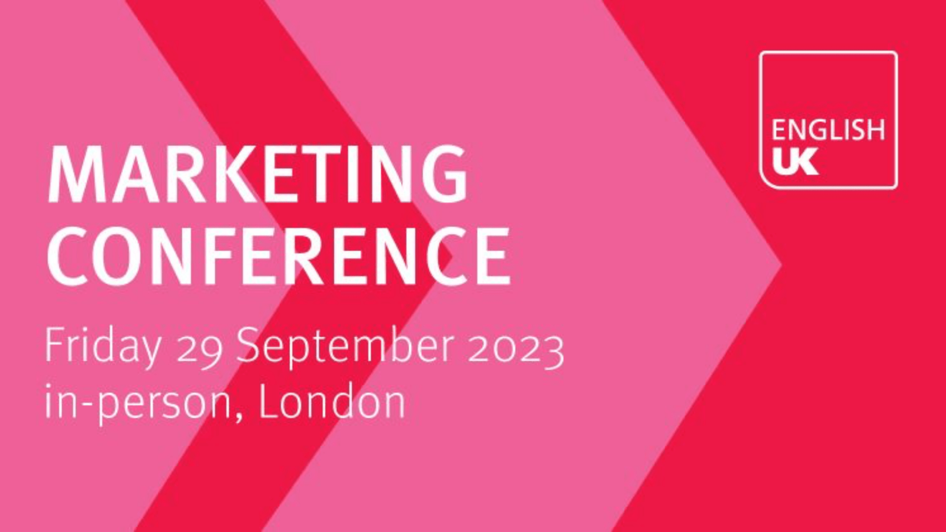 ENGLISH UK Marketing Conference